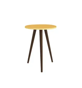 Mesa Lateral De Noche Auxiliar Bertolini RT 3099 color Amarillo