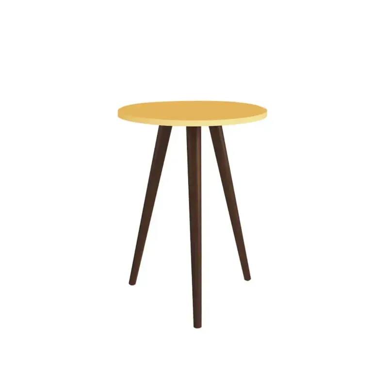 Mesa Lateral Auxiliar Bertolini RT 3099 Mesita De Noche para Sala color Amarillo