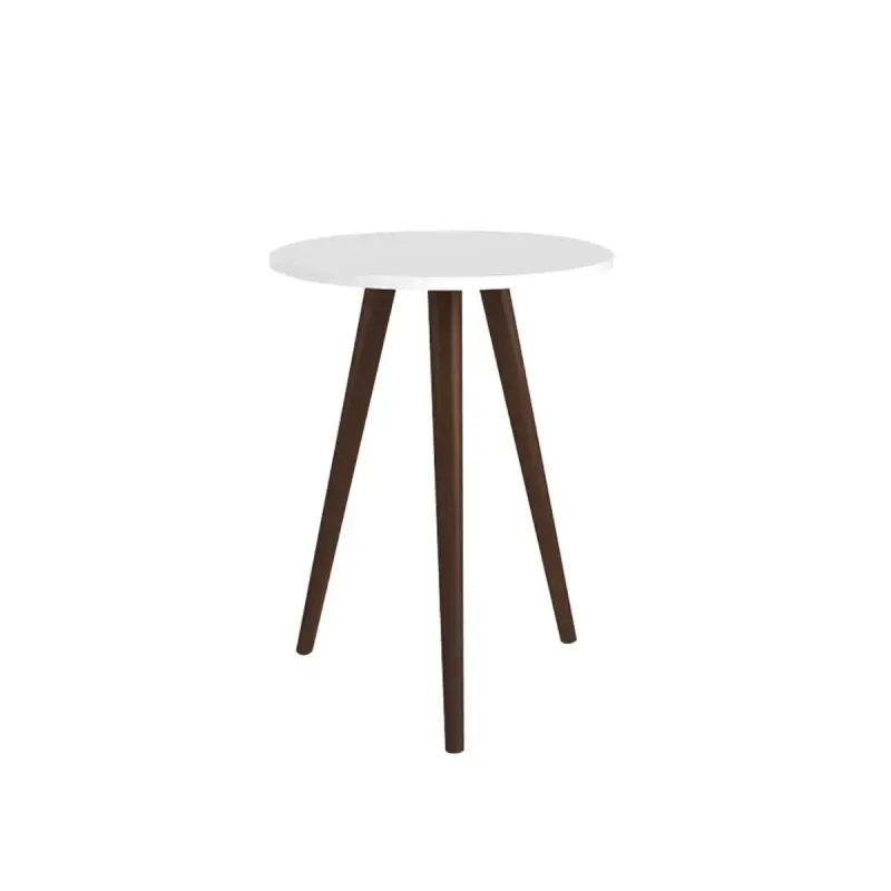 Mesa Lateral Auxiliar Bertolini RT 3099 Mesita De Noche para Sala color Blanco