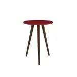 Mesa Lateral Auxiliar Bertolini RT 3099 Mesita De Noche para Sala color Rojo