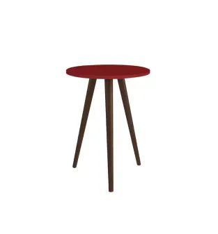 Mesa Lateral De Noche Auxiliar Bertolini RT 3099 color Rojo