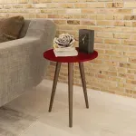 Mesa Lateral Bertolini RT 3099 Mesita De Noche para Sala color Rojo
