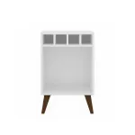Mini bar Botellero Bertolini RT 3142 Mesa Auxiliar para Sala con 4 Porta Botellas color Blanco
