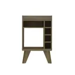 Mini Cava Bar de Madera MDP Bertolini Drink Botellero con 4 nichos color Pino