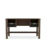 Escritorio para Computadora de Madera MDP Moderno Armable Bertolini RT 3127 2 cajones 2 nichos color Rústico Negro
