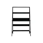 Escritorio para Computadora Armable Bertolini E 960 Mesa para PC en forma de A de Moderna con Estantes de Madera MDP color Negro