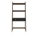 Escritorio para Computadora Bertolini RT 3120 Escritorio Armable de Madera MDP para Oficina con 1 Cajón Rústico Negro