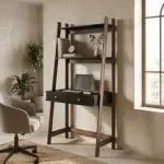Escritorio para Computadora Bertolini RT 3120 Escritorio Armable de Madera MDP con 1 Cajón Rústico Negro