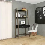Escritorio para Computadora Bertolini RT 3120 Escritorio Armable para Oficina con 1 Cajón Rústico Negro