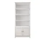 Estantería Librero Organizador Minimalista Bertolini E 958 Estante de Almacenamiento Moderno con 4 nichos color Blanco