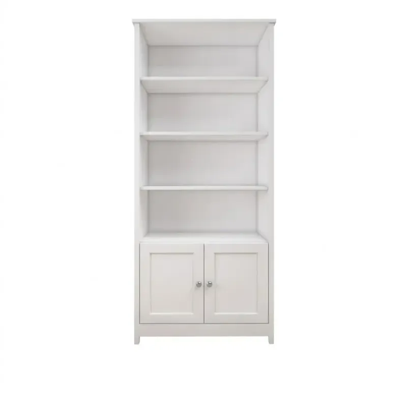 Estantería Librero Organizador Minimalista Bertolini E 958 Estante de Almacenamiento Moderno con 4 nichos color Blanco