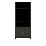 Estantería Librero Organizador Minimalista Bertolini E 958 Estante de Almacenamiento Moderno con 4 nichos color Negro