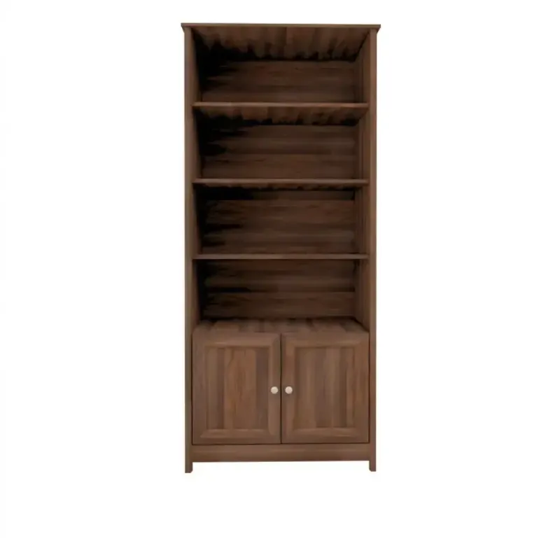 Estantería Librero Organizador Minimalista Bertolini E 958 Estante de Almacenamiento Moderno con 4 nichos color Imbuia