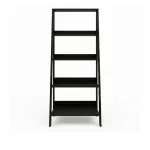 Estantería Librero Minimalista Armable Bertolini E 959 Mueble para Libros Moderno con 4 nichos color Negro