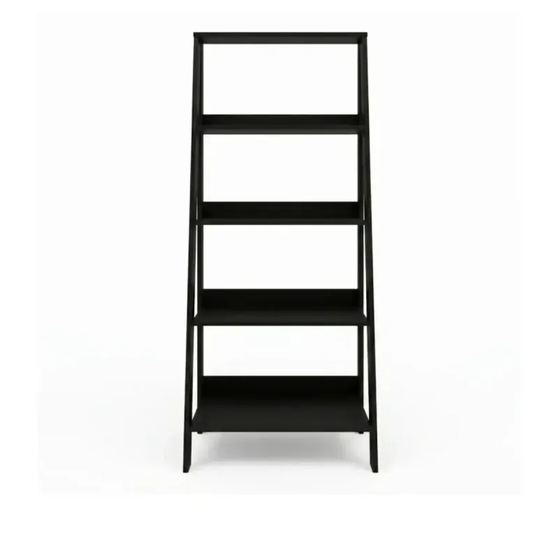 Estantería Librero Minimalista Armable Bertolini E 959 Mueble para Libros Moderno con 4 nichos color Negro