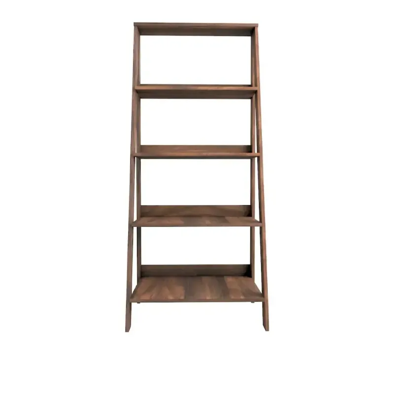 Estantería Librero Minimalista Armable Bertolini E 959 Mueble para Libros Moderno con 4 nichos color Imbuia