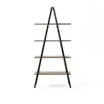Estantería Librero Bertolini 1283 con 4 Estantes Legno Negro
