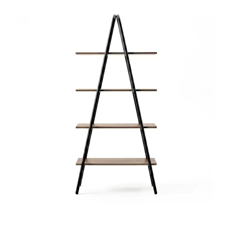 Estantería Librero Bertolini 1283 con 4 Estantes Legno Negro