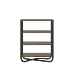 Estantería Bertolini 1274 Estante Librero con 3 Entrepaños color Legno Negro