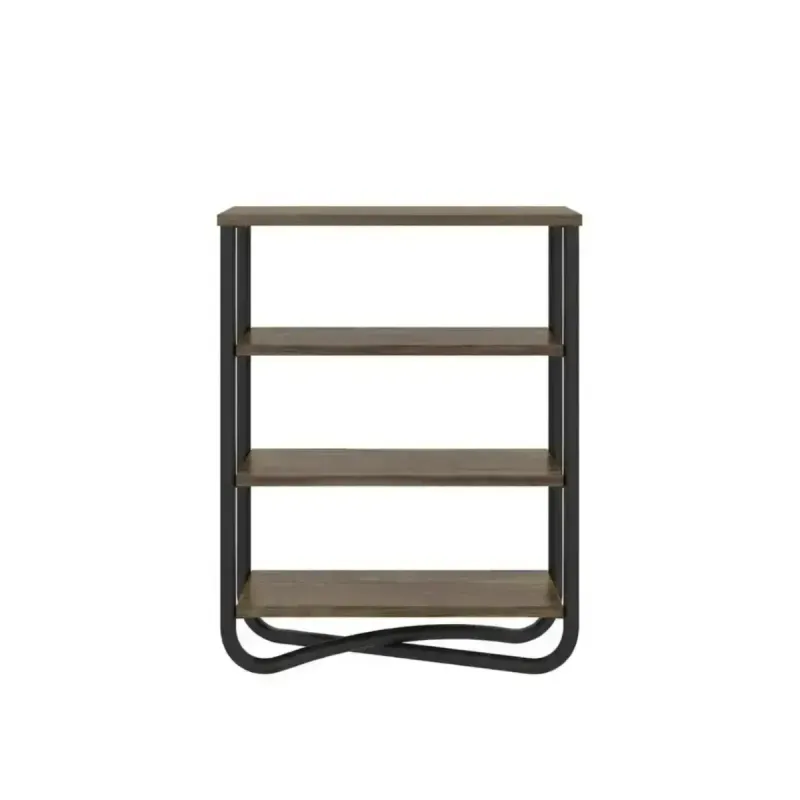 Estantería Bertolini 1274 Estante Librero con 3 Entrepaños color Legno Negro