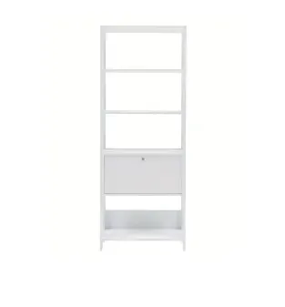 Estantería Bertolini Match con 4 Nichos, 1 Cajón color Blanco