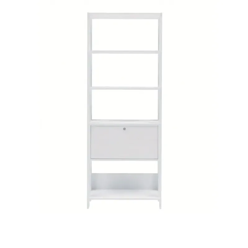 Estantería Liberero Bertolini Match con 4 Nichos, 1 Cajón color Blanco