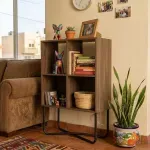 Librero Bertolini 1279 para Oficina color Legno Negro