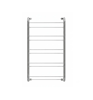 Zapatera mueble minimalista Bertolini 1277 con 5 repisas color Cromado