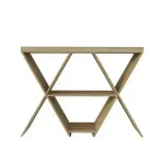 Aparador Buffetera Bertolini Estrella Credenza Moderna con 3 estantes Roble