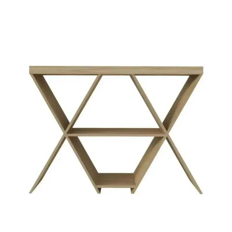 Aparador Buffetera Bertolini Estrella Credenza Moderna con 3 estantes Roble