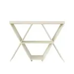 Aparador Buffetera Bertolini Estrella Credenza Moderna con 3 estantes Off White