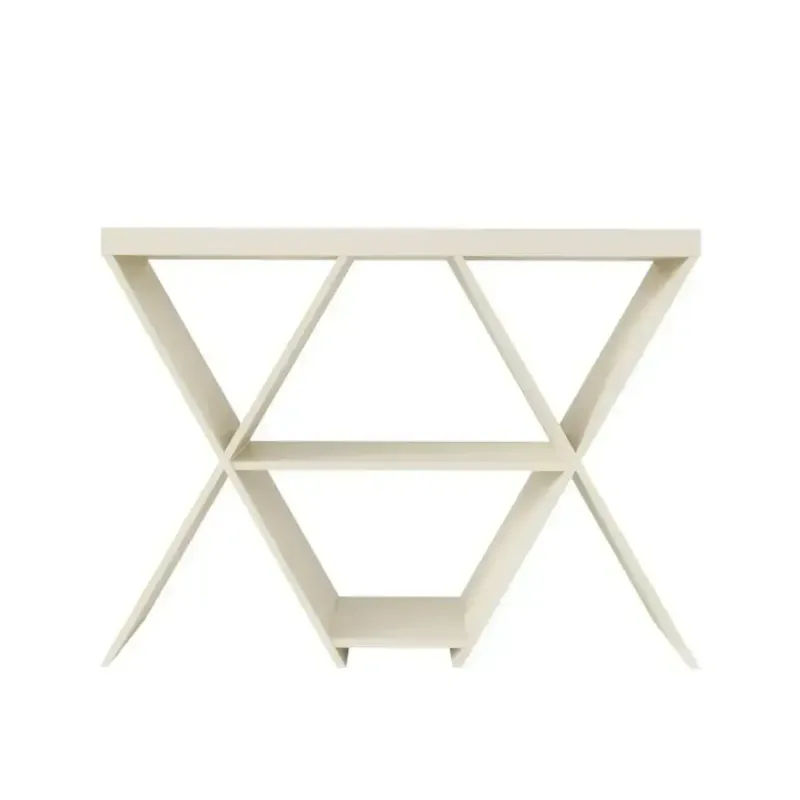 Aparador Buffetera Bertolini Estrella Credenza Moderna con 3 estantes Off White
