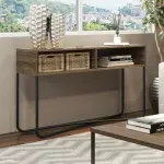Aparador Bertolini 1273 Buffetera con 2 Nichos color Legno Negro
