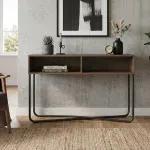 Credenza Bertolini 1273 Buffetera con 2 Nichos color Legno Negro