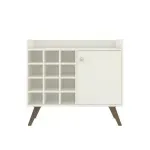 Mueble Bar Retro Bertolini RT 3111 Botellero con 12 nichos color Rústico