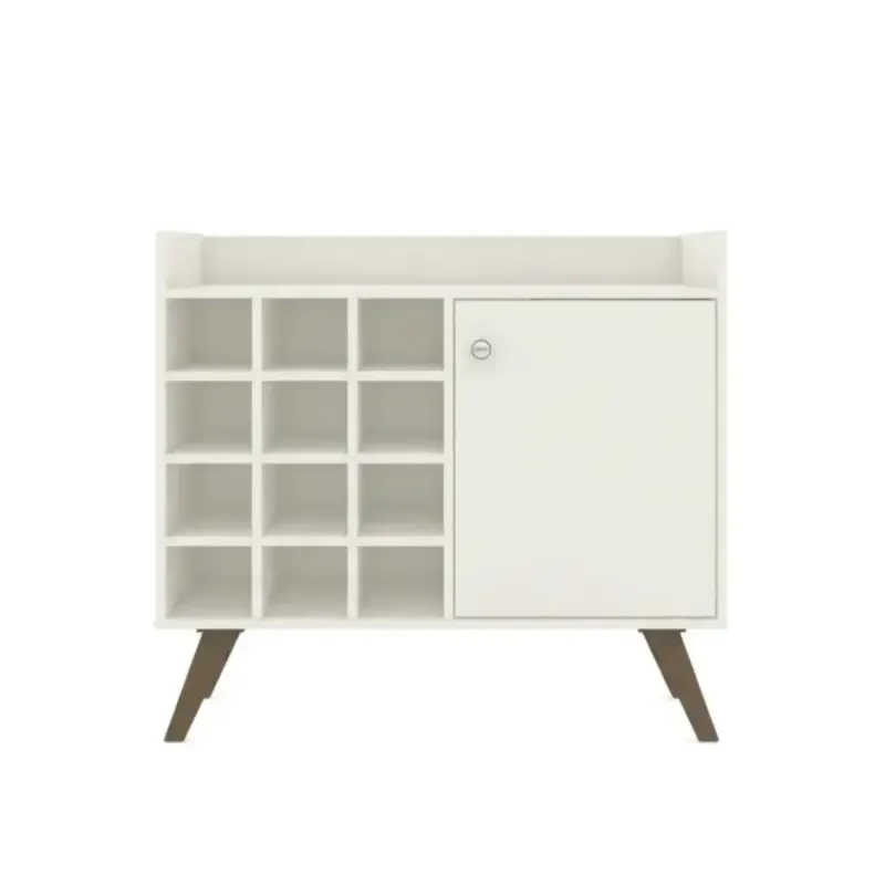 Mueble Bar Retro Bertolini RT 3111 Botellero con 12 nichos color Rústico