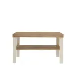 Mesa de Centro Moderna Bertolini UP Mesa Auxiliar Para Sala color Roble Off White