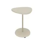 Mesa Auxiliar Bertolini Bel Alta para Sala Moderna color Off White