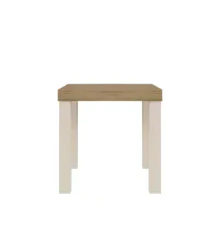 Mesa Auxiliar Lateral Bertolini UP para Sala color Roble Off White