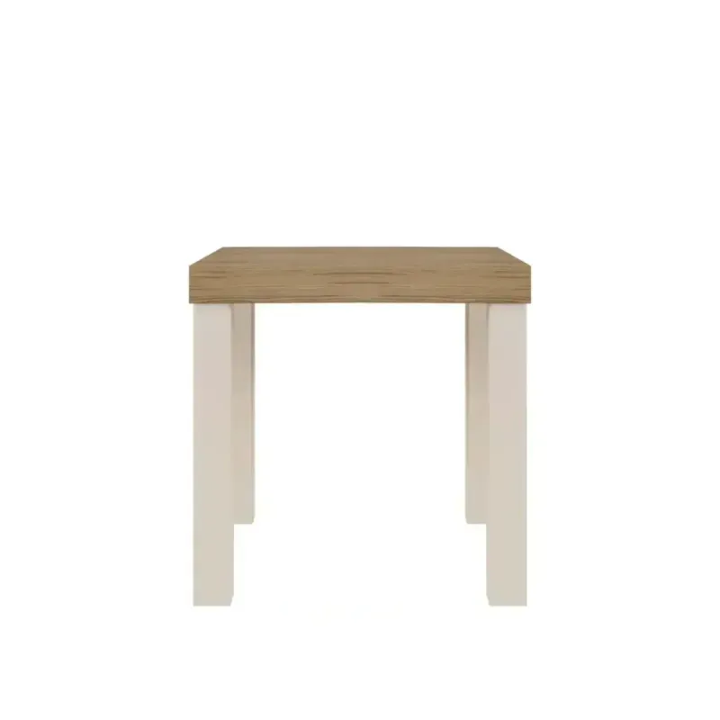 Mesa Auxiliar Lateral Bertolini UP para Sala color Roble Off White