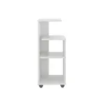 Mesa Lateral Auxiliar Bertolini Bis Mesa Auxiliar para Sala con 3 Estantes color Blanco