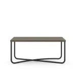 Mesa de Centro Moderna Bertolini 1271 Mesa Auxiliar para Sala color Legno Negro