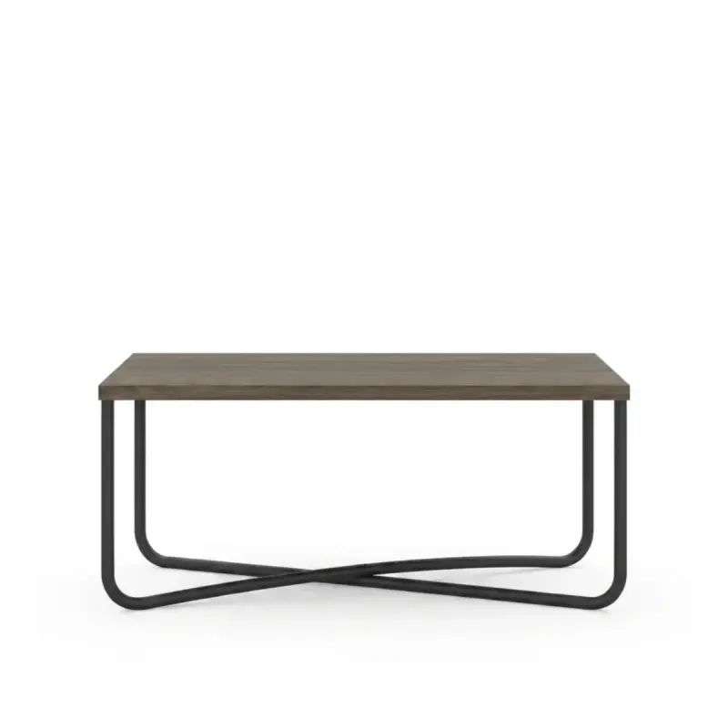 Mesa de Centro Moderna Bertolini 1271 Mesa Auxiliar para Sala color Legno Negro