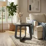 Mueble Mesa de Centro Bertolini Jasmin Para Sala color Gafito