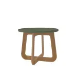 Mueble Mesa de Centro Bertolini Jasmin Mesita Auxiliar Para Sala color Verde Roble