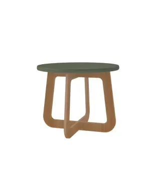 Mueble Mesa de Centro Bertolini Jasmin Para Sala color Verde Roble