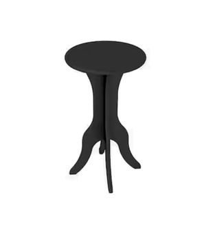 Mesa Lateral De Noche Auxiliar Bertolini Kin color Negro