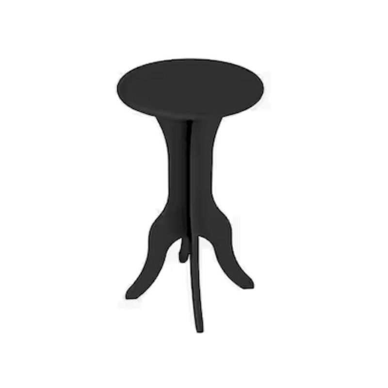 Mesa Lateral De Noche Auxiliar Bertolini Kin color Negro