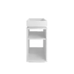 Mesa Lateral Auxiliar Bertolini Olivia para Sala con 3 Estantes color Blanco