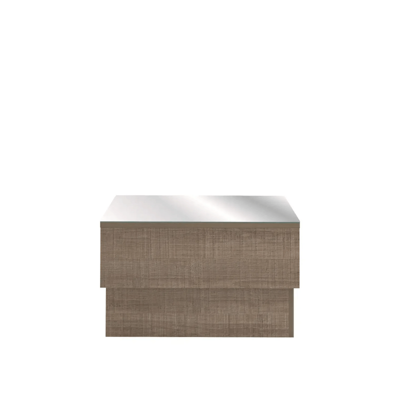 Mesa de Centro Moderna Bertolini Parati Mesa Auxiliar para Sala color Canela